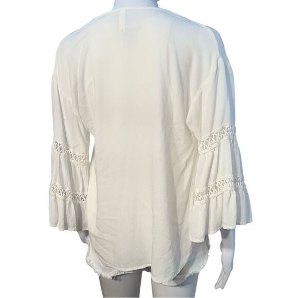 NWOT White Boho Lightweight Cardigan - Picture 3 of 10